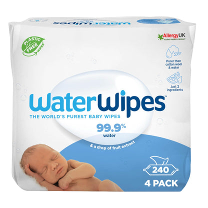 WaterWipes | Baby Wipes | Value Pack | 4x60 Wipes