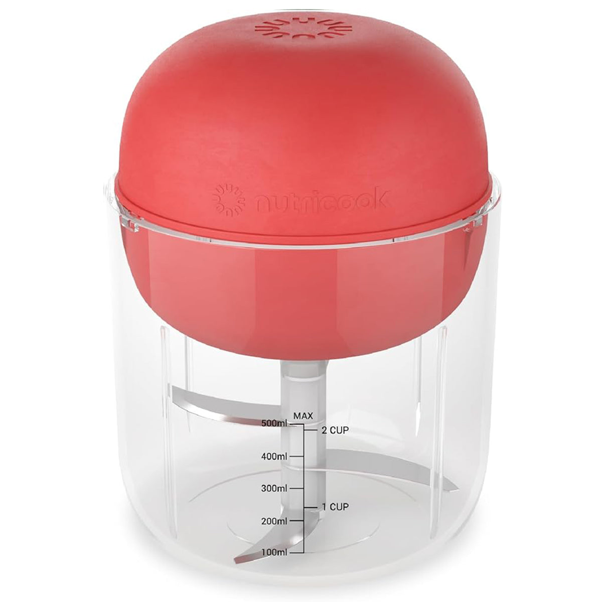 Nutricook - Choppi Rechargable Chopper | 500ml | Red Nutricook - Choppi Rechargable Chopper | 500ml | Red