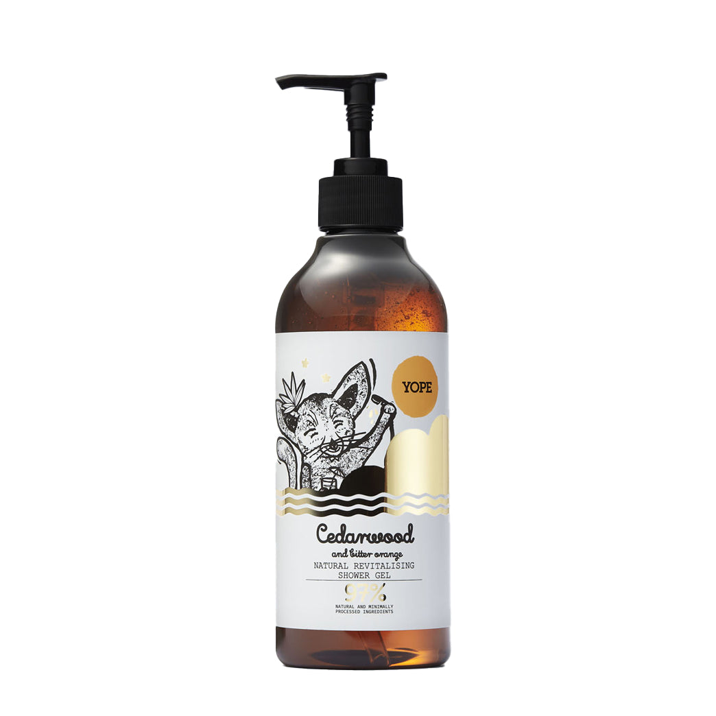 YOPE Natural Shower Gel Cedarwood And Bitter Orange 400ml