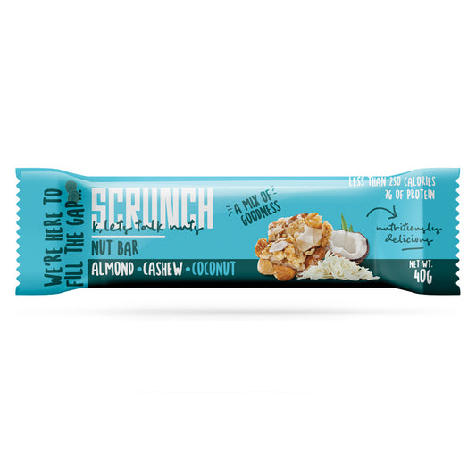 Scrunch - Almond, Cashew & Coconut Bar | 40 grams