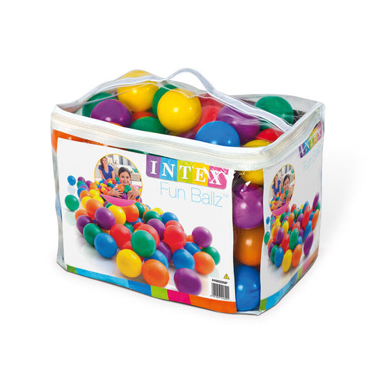 Intex - 100 Fun Balls With Carry Bag ( 8 cm Diameter)