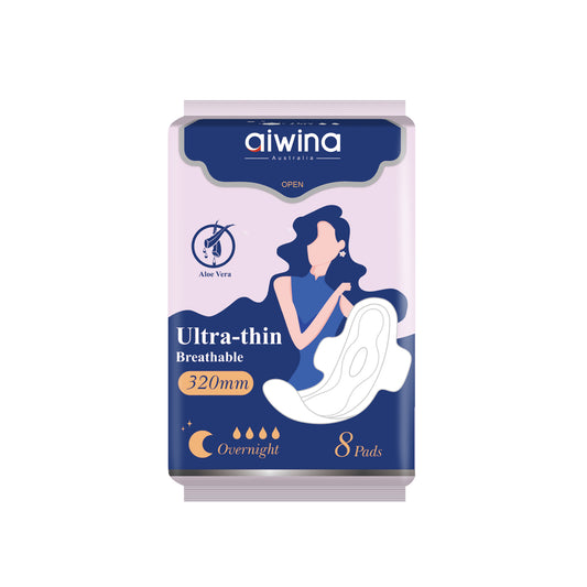 Aiwina Ultra Thin Overnight Pads M |8 Pads