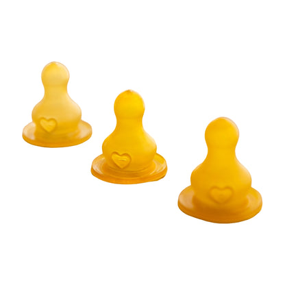 BIBS - Baby Bottle Latex Nipple | 2 Pack | Fast Flow | 4+ Months