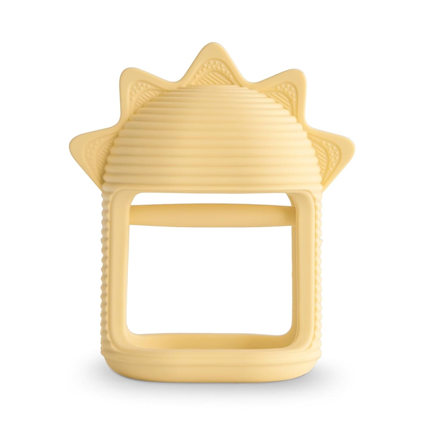 MUSHIE - No-Drop Sun Silicone Teether | Sunshine