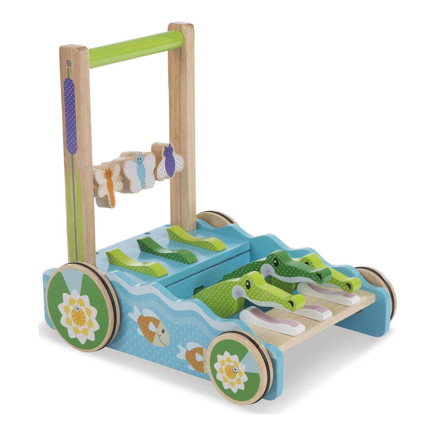 Melissa & Doug - FIRST PLAY - Chomp and Clack Alligator Push Toy | 12M+