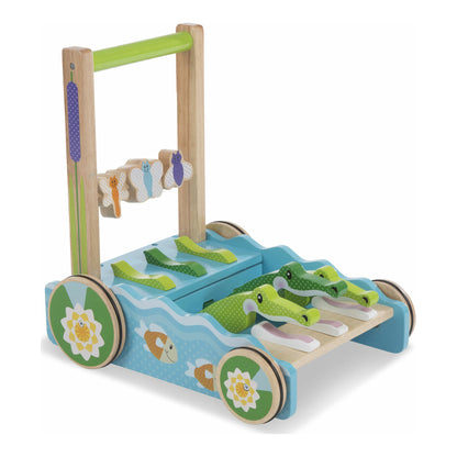 Melissa & Doug - FIRST PLAY - Chomp and Clack Alligator Push Toy | 12M+