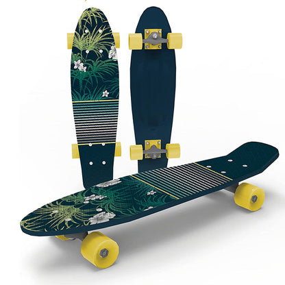 Skate Zone - 22 Inch Skateboard, Double-Side 3-Color Design | 8Y+