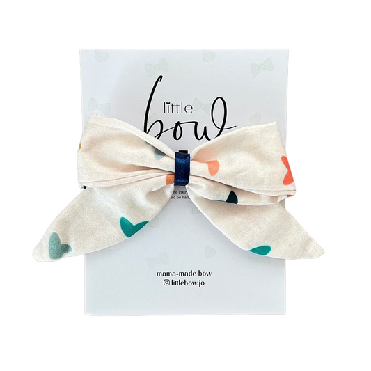 Little Bow - Heart Bow | 1 Large Clip