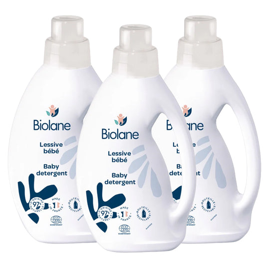 Biolane - Natural Baby Clothes Detergent | Unscented | 750ml x 3 Offer