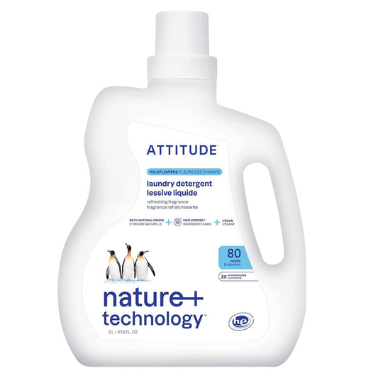 Attitude - Laundry Detergent Wildflowers | 80 loads | 2 Liters