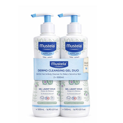 Mustela Gentle Cleansing Gel Duo | Hair & Body 2x500ml