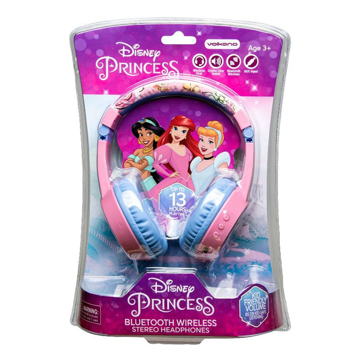 Disney - Kids Bluetooth Padded Headphones | Disney Princess | 3Y+