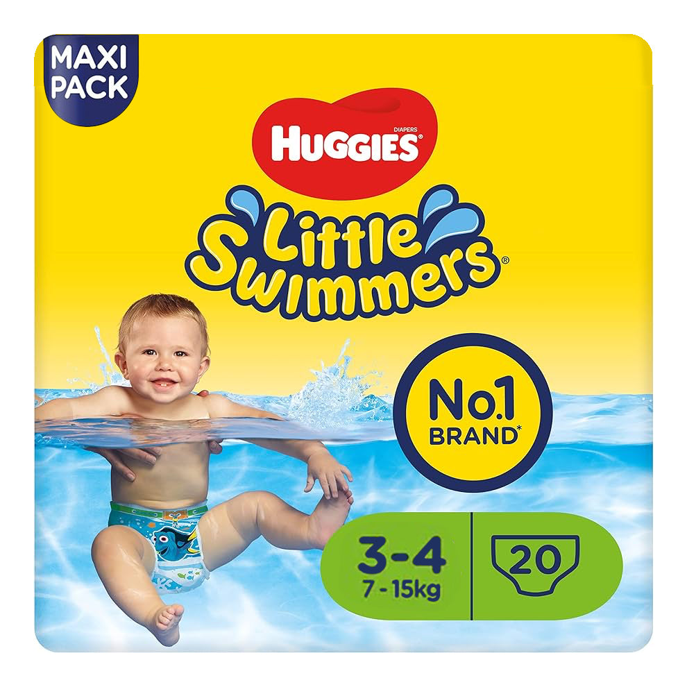 Huggies Little Swimmers - 20 Swim Pants | Size 3-4 | 7-15KG Huggies Little Swimmers - 20 Swim Pants | Size 3-4 | 7-15KG