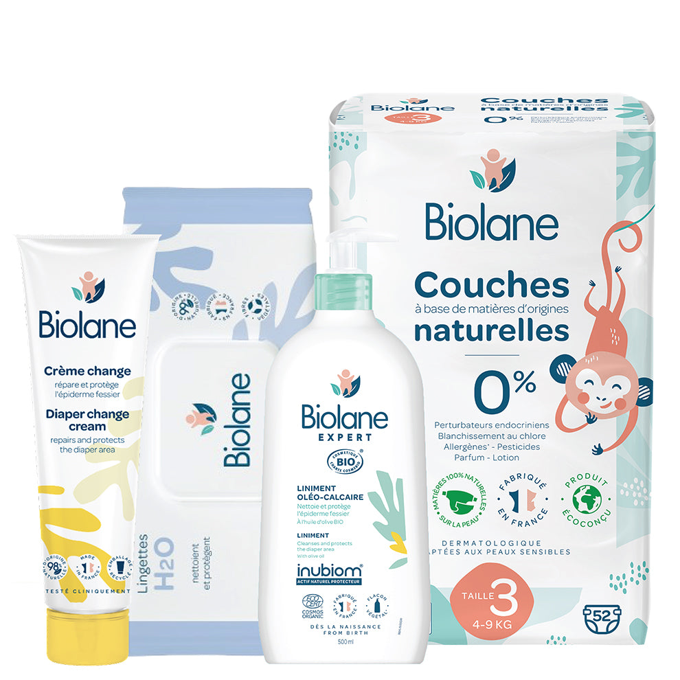 مجموعة العناية الكاملة بالحفاضات من بيولان | حفاضات مقاس 3