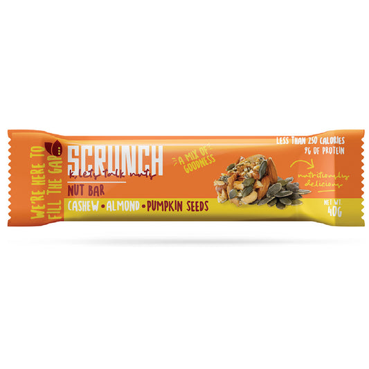 Scrunch - Almond, Cashew & Pumpkin Seed Bar | 40 grams