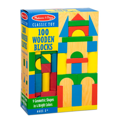 Melissa & Doug 100 Wooden Blocks