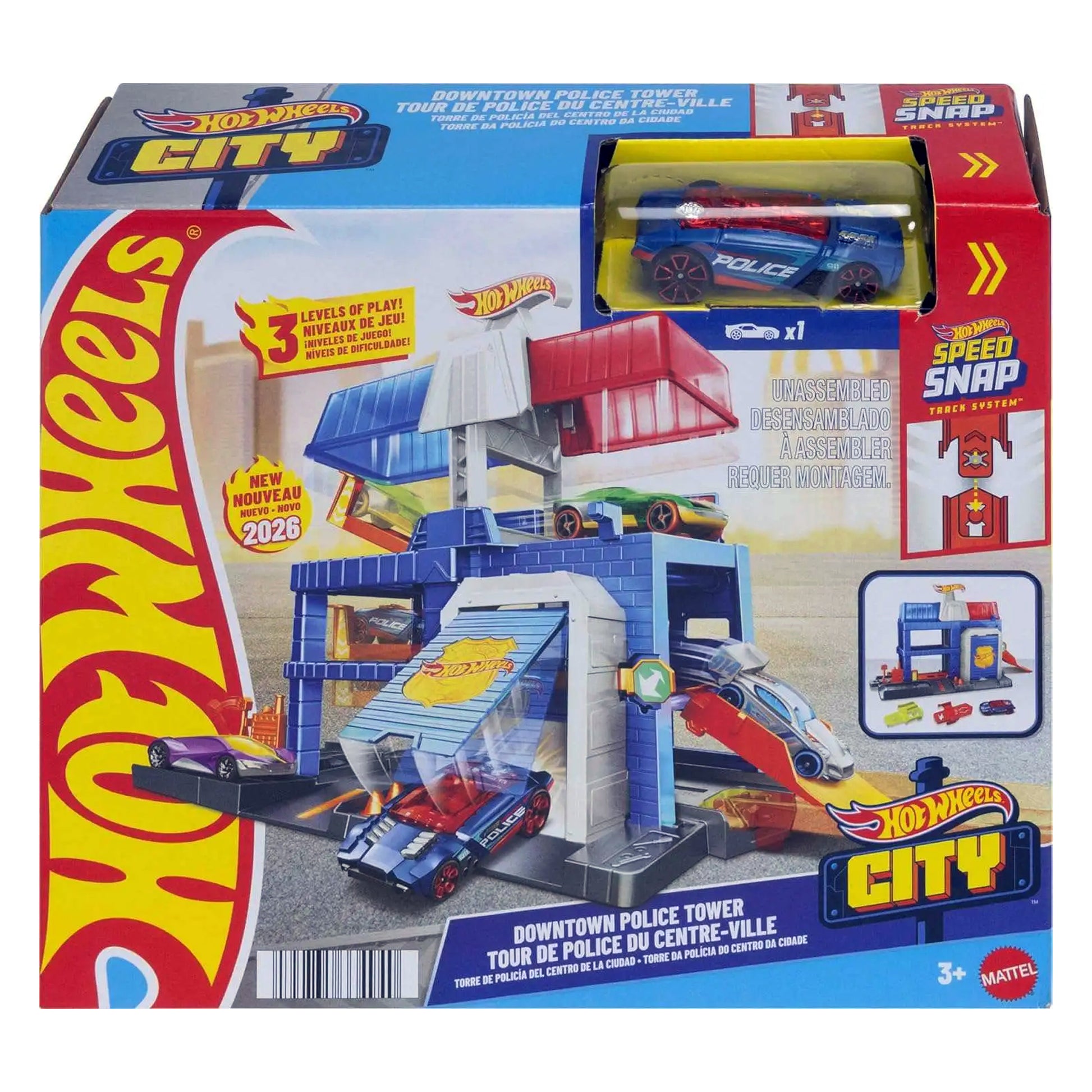 Hot Wheels - مجموعة حلبة سباق وسط المدينة | 3-6 سنوات Hot Wheels - مجموعة حلبة سباق وسط المدينة | 3-6 سنوات
