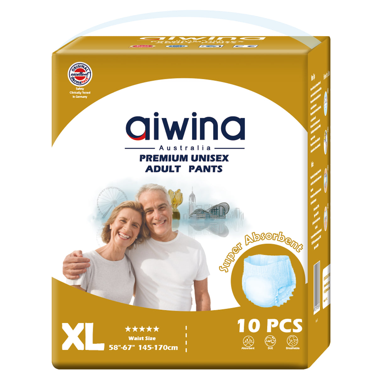 Aiwina Premium Unisex Adult Pants XL | 10 Count Aiwina Premium Unisex Adult Pants XL | 10 Count