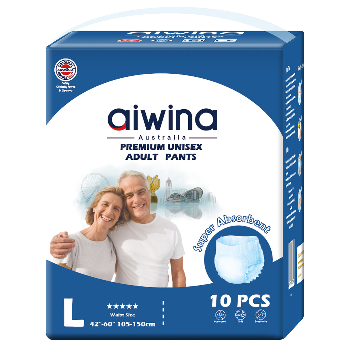 Aiwina Premium Unisex Adult Pants L | 10 Count Aiwina Premium Unisex Adult Pants L | 10 Count