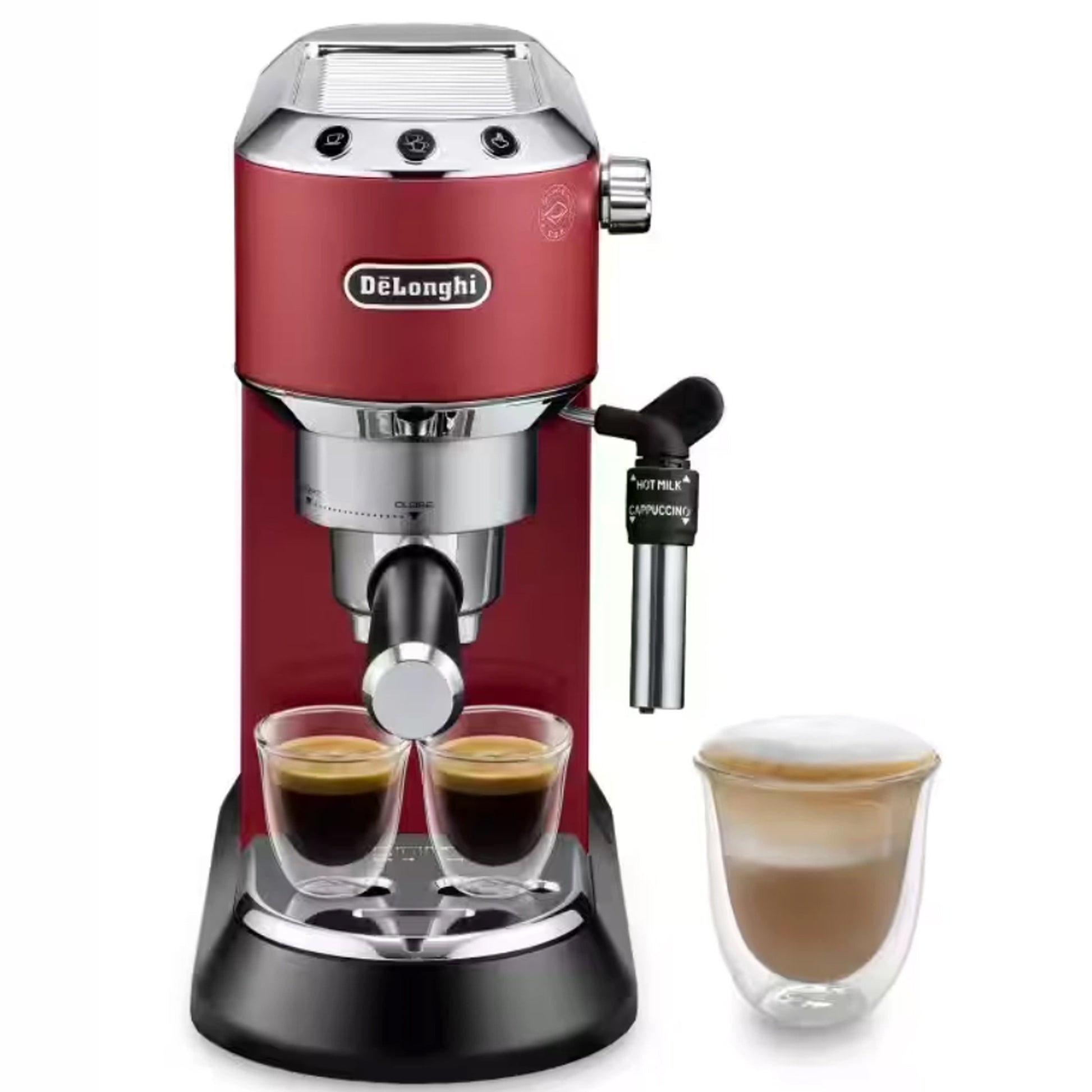 De'Longhi - DEDICA Pump Espresso Maker Red | EC685.R De'Longhi - DEDICA Pump Espresso Maker Red | EC685.R