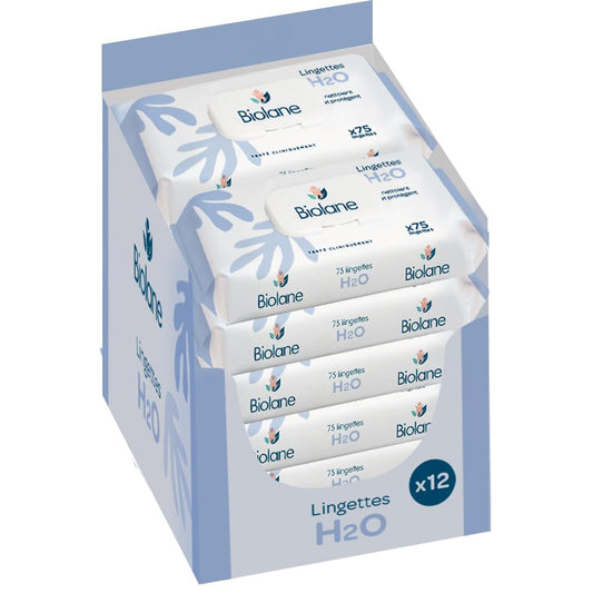 Biolane - Baby H2O WipesBox | 12*72 Wipes