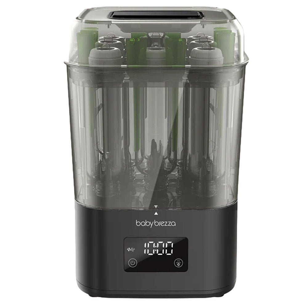 Baby Brezza - SuperQuick™  10 Minute Baby Bottle Sterilizer And Dryer | Matte Black