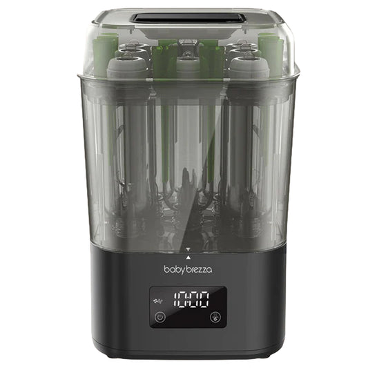 Baby Brezza - SuperQuick™  10 Minute Baby Bottle Sterilizer And Dryer | Matte Black
