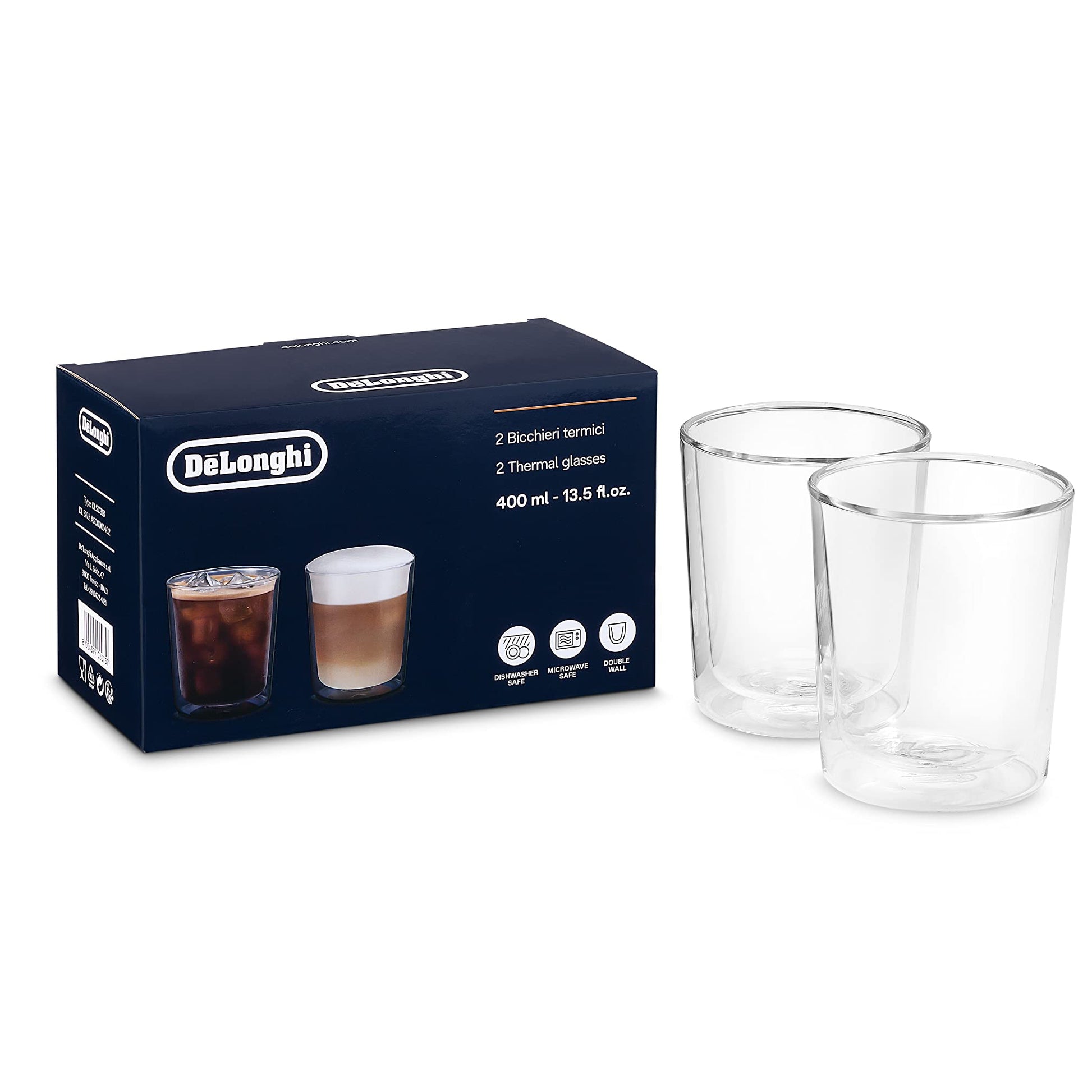 De'Longhi - old brew glasses | Set of 2 De'Longhi - old brew glasses | Set of 2
