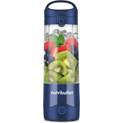 NutriBullet - Portable Cordless Blender with Handled Sip Lid | Navy | 475ml | 100W