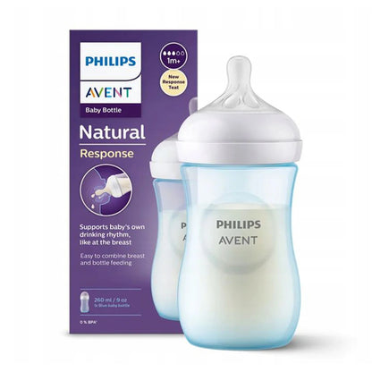 Philips Avent - Natural Baby Bottle 260ml | 1m+ | Blue