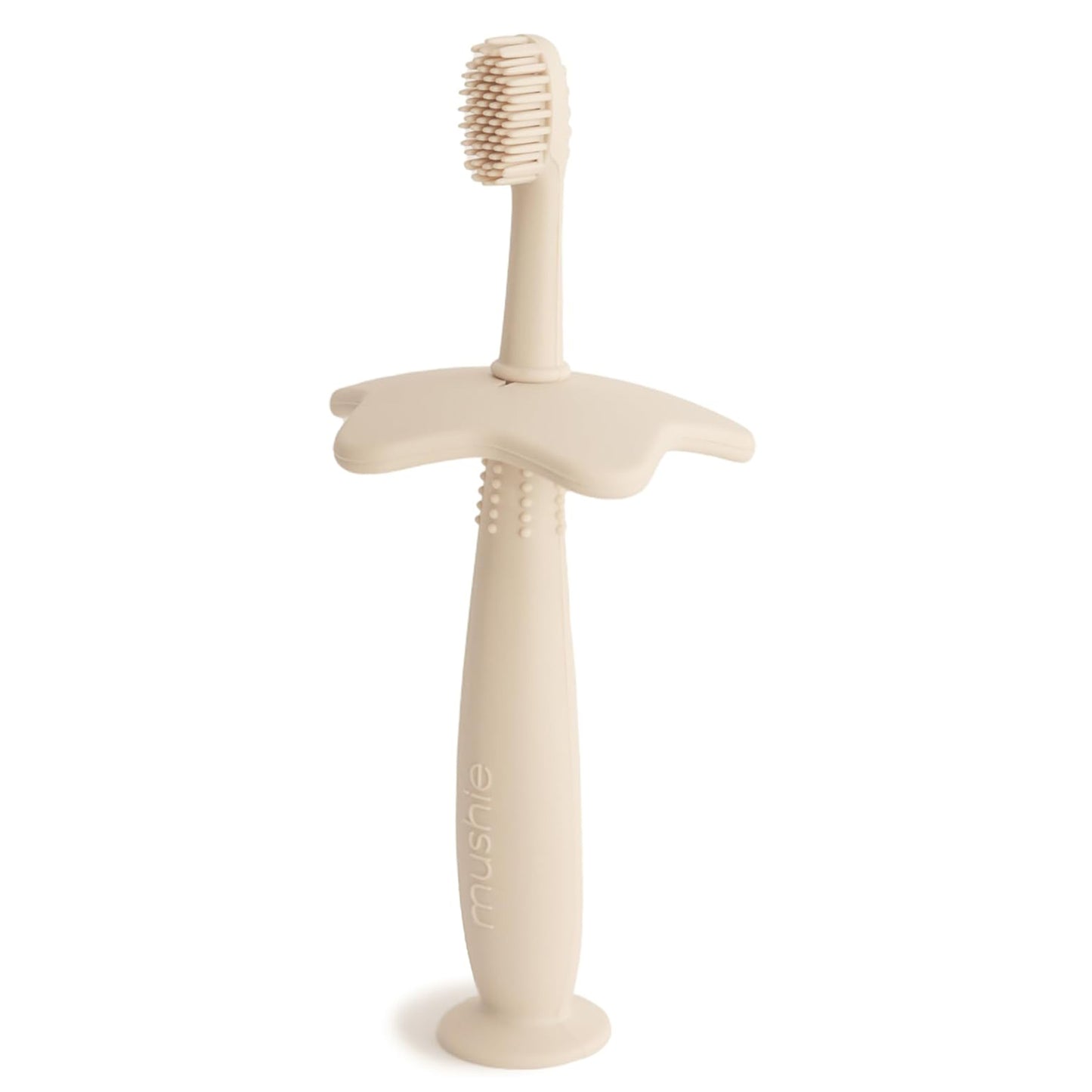 MUSHIE - Silicone Star Training Toothbrush | Shifting Sand