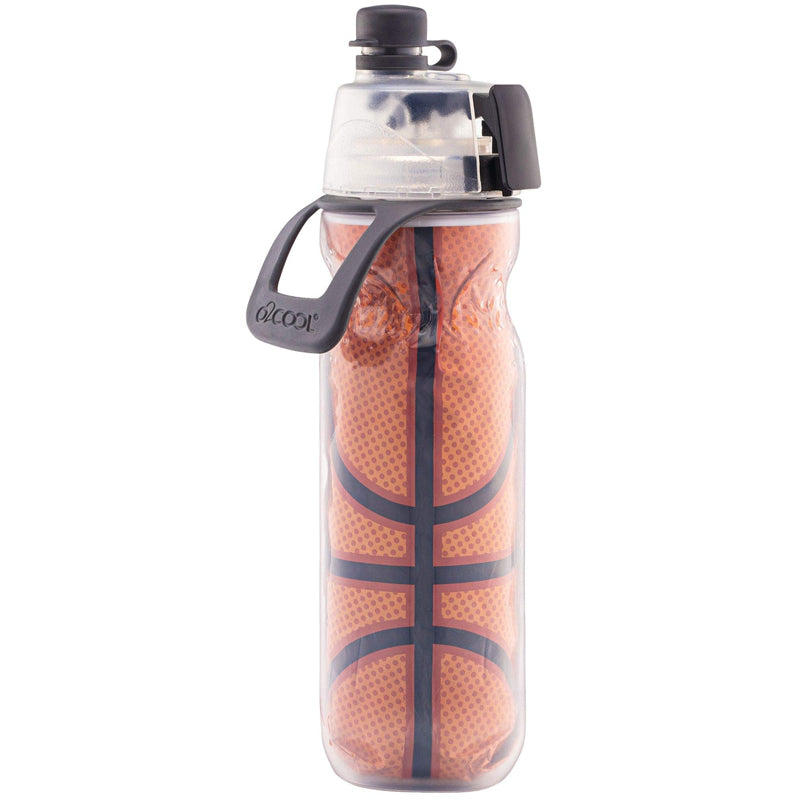 O2COOL - Mist N' Sip Insulated Bottle - 591ml - Basketball O2COOL - Mist N' Sip Insulated Bottle - 591ml - Basketball