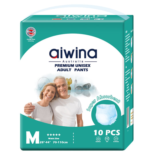 Aiwina Premium Unisex Adult Pants M | 10 Count