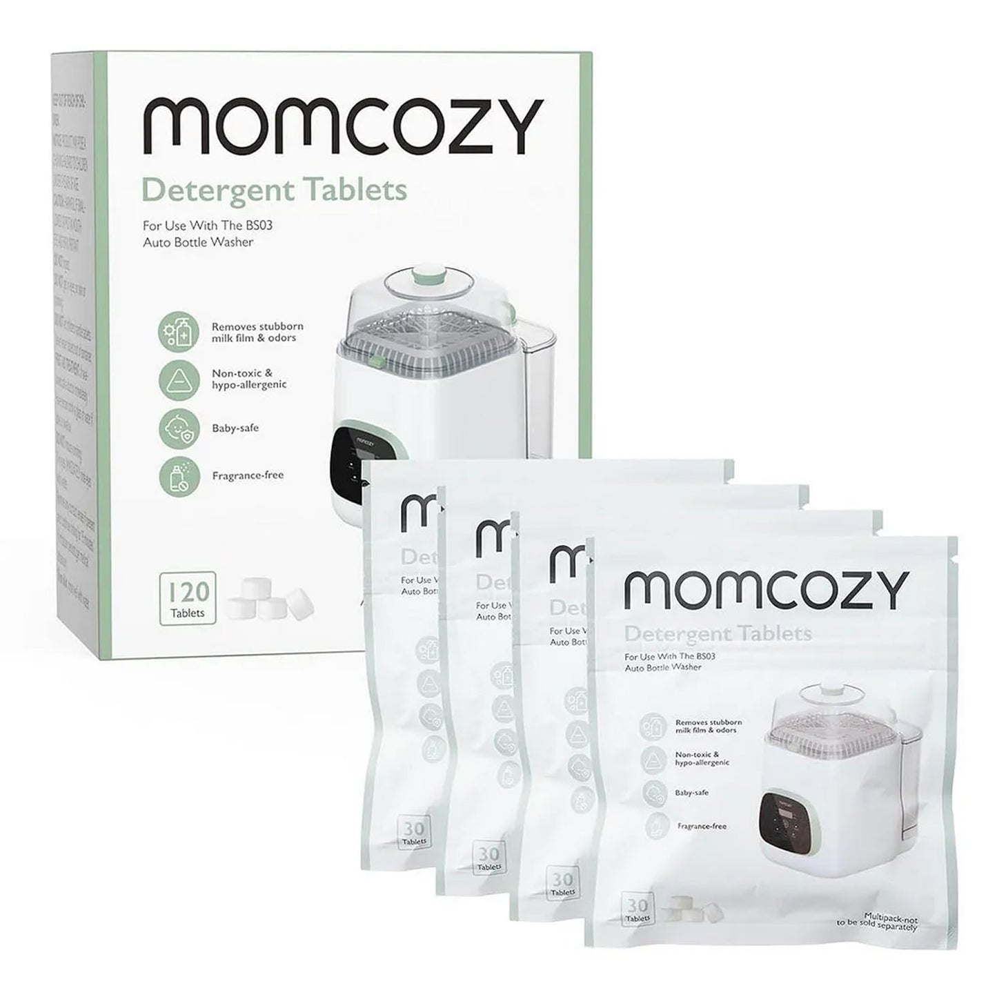 Momcozy - KleanPal Pro Baby Bottle Washer Detergent Tablets | 120 Tablet