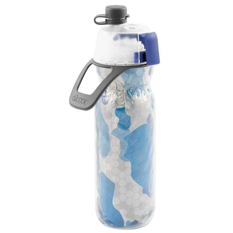 O2COOL - Mist N' Sip Insulated Bottle - 591ml - Camo Blue O2COOL - Mist N' Sip Insulated Bottle - 591ml - Camo Blue