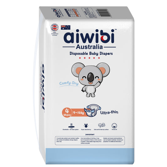 Aiwibi Diapers Size 4 | L (9-14 kg) | 44 Count