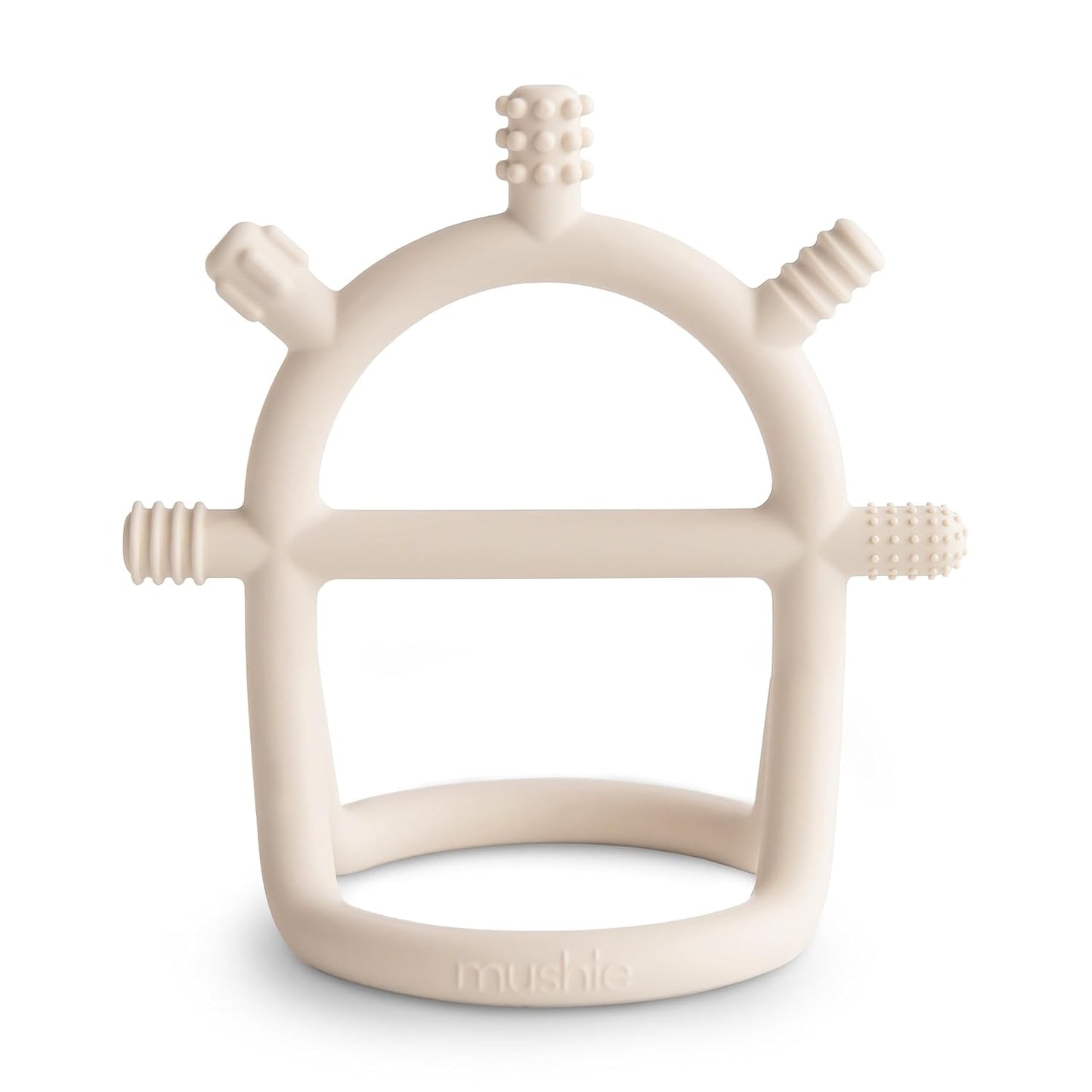 MUSHIE - No-Drop Silicone Teether | Shifting Sand