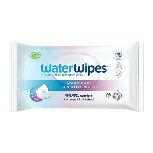 WaterWipes | Adult Care Extra Large Sensitive Wipes | 30 Wipes