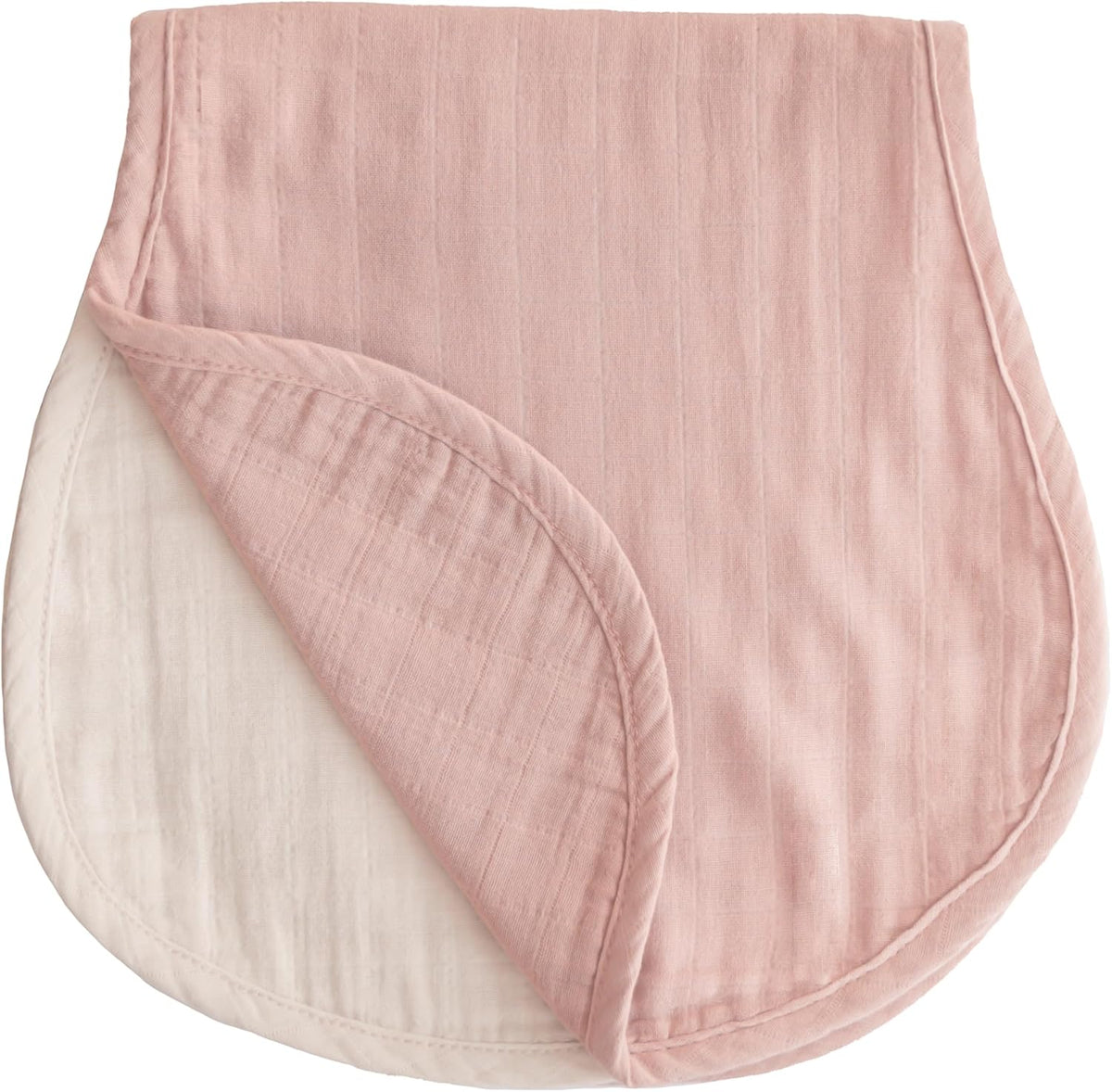 MUSHIE - Muslin Burp Cloth Organic Cotton 2-Pack (Blush/Fog) MUSHIE - Muslin Burp Cloth Organic Cotton 2-Pack (Blush/Fog)