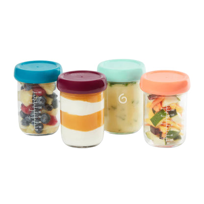 Babymoov - Glass Babybols Food Storage Multi-Set | 240ml | 4 pcs