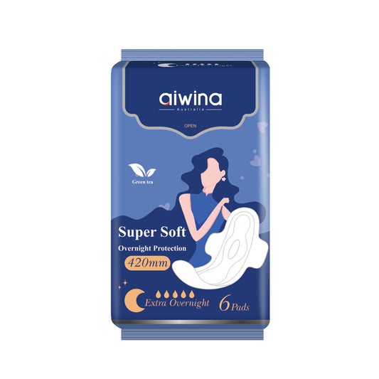 Aiwina Super Soft Overnight Pads L | 6 Pads