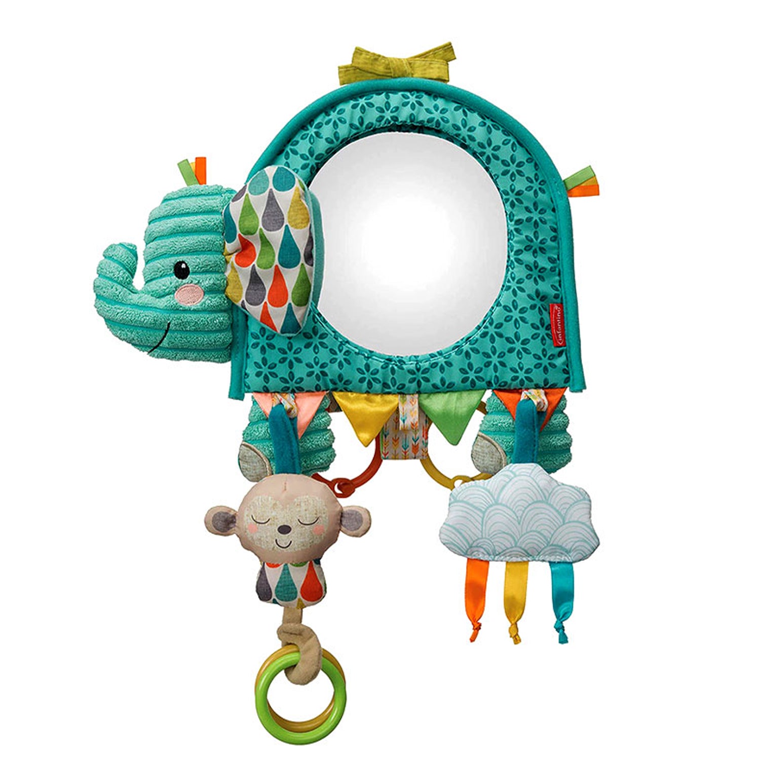 Infantino - Go Gaga Elephant Baby Activity Mirror Infantino - Go Gaga Elephant Baby Activity Mirror