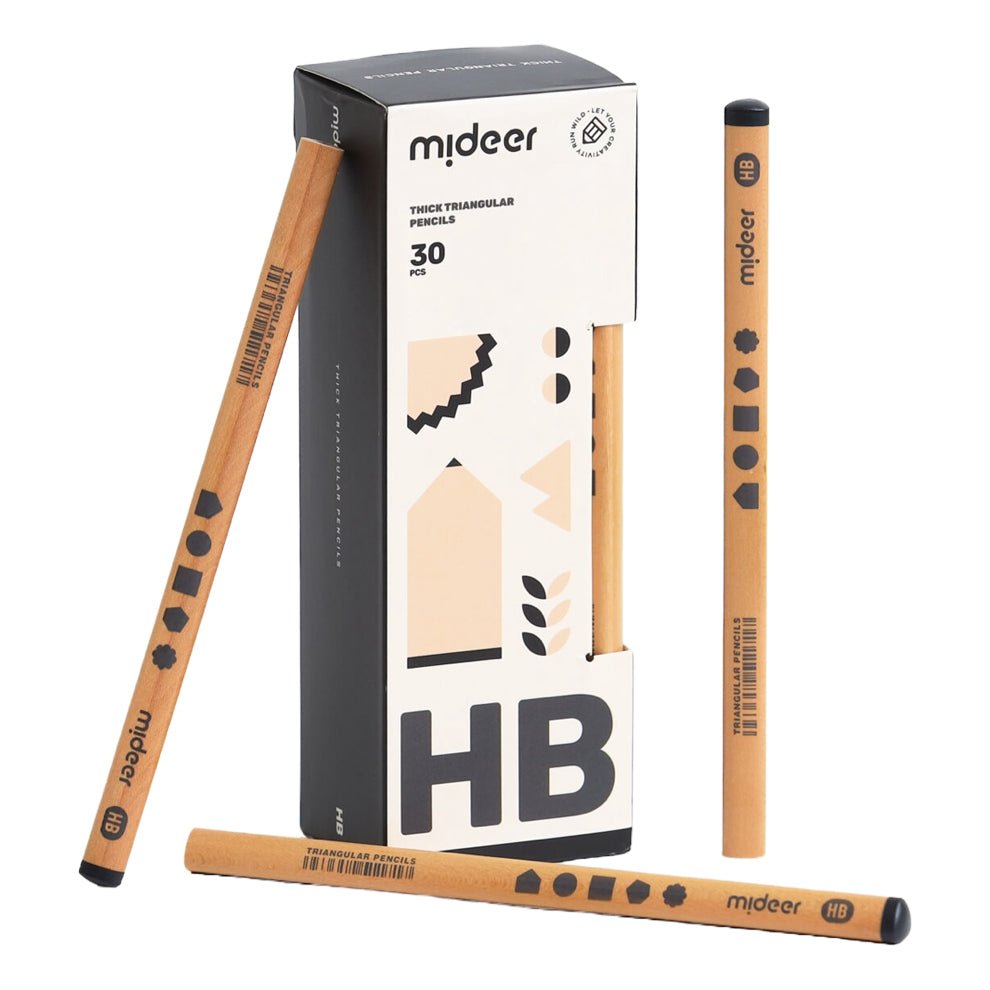 Mideer - Thick Triangular Pencils - HB | 30pc Mideer - Thick Triangular Pencils - HB | 30pc