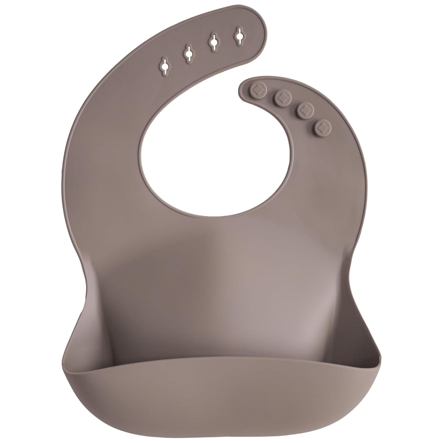 MUSHIE - Silicone Baby Bib | Dove Grey