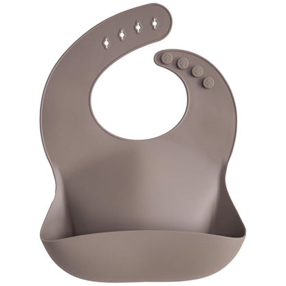 MUSHIE - Silicone Baby Bib | Dove Grey