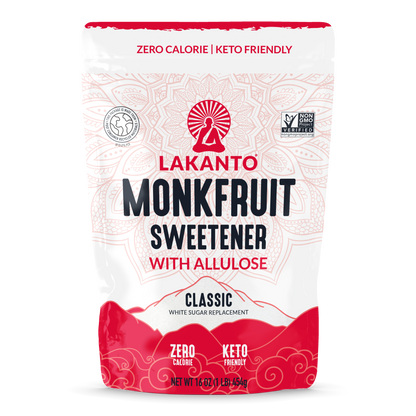 Lakanto Classic Monk Fruit Sweetener with Allulose 454g bag front