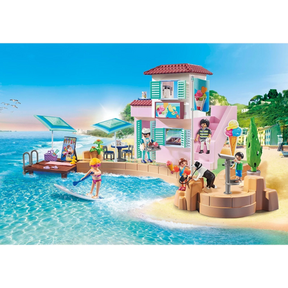 Playmobil - Waterfront Ice Cream Shop- 108 Pcs | 4Y+
