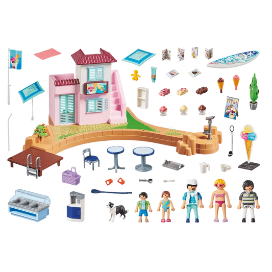 Playmobil - Waterfront Ice Cream Shop- 108 Pcs | 4Y+ — BambiniJO Jordan