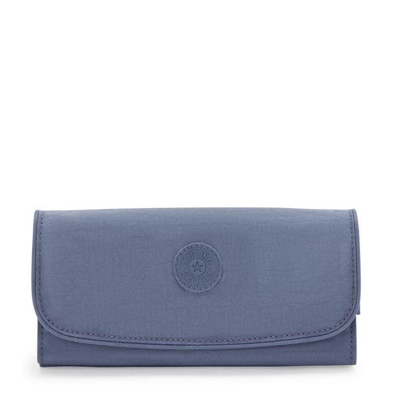 Kipling Money Land Large Wallet Blue Lover front view