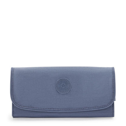 Kipling Money Land Large Wallet Blue Lover front view